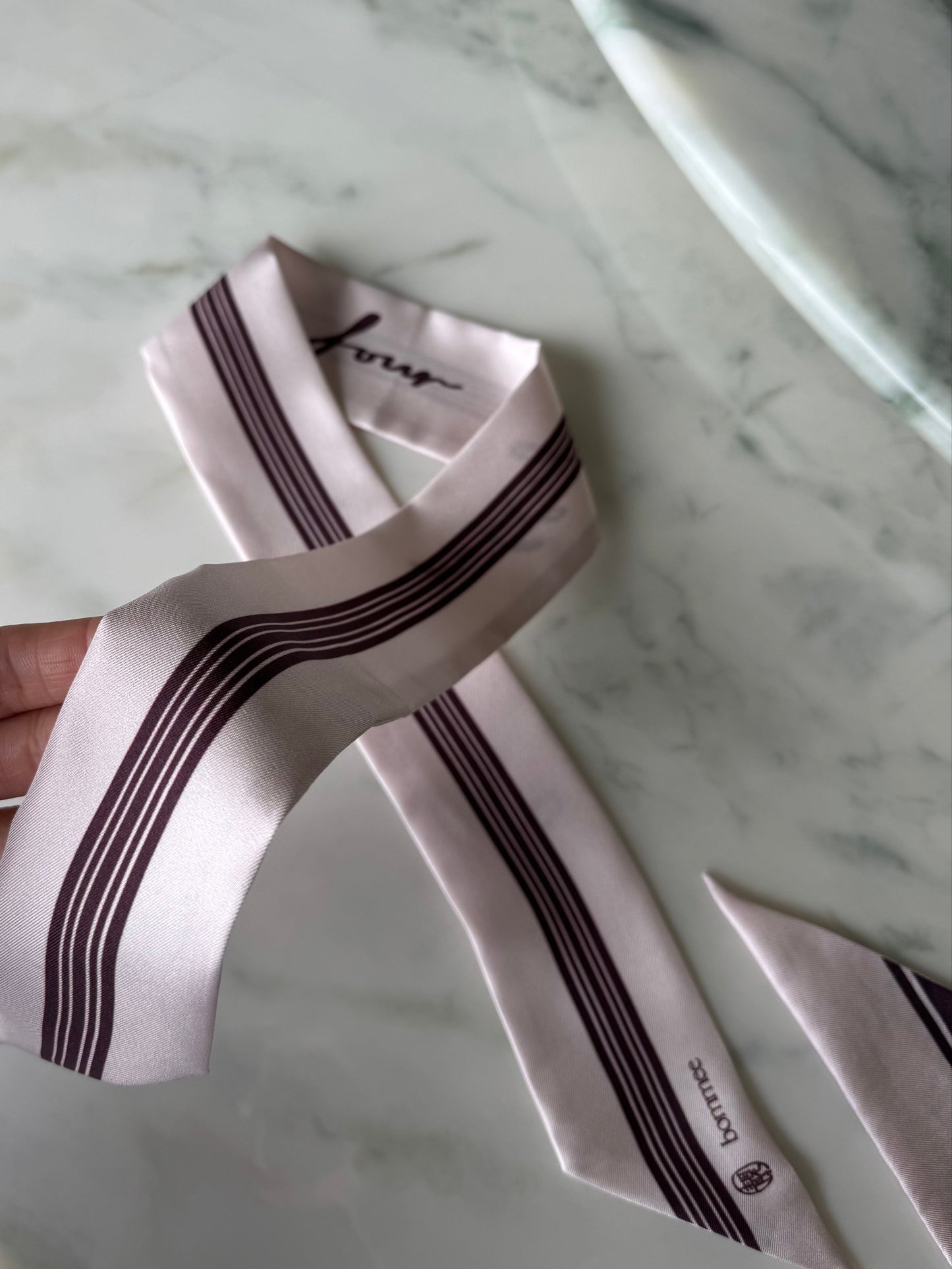 LANG x Bommee Silk Twilly
