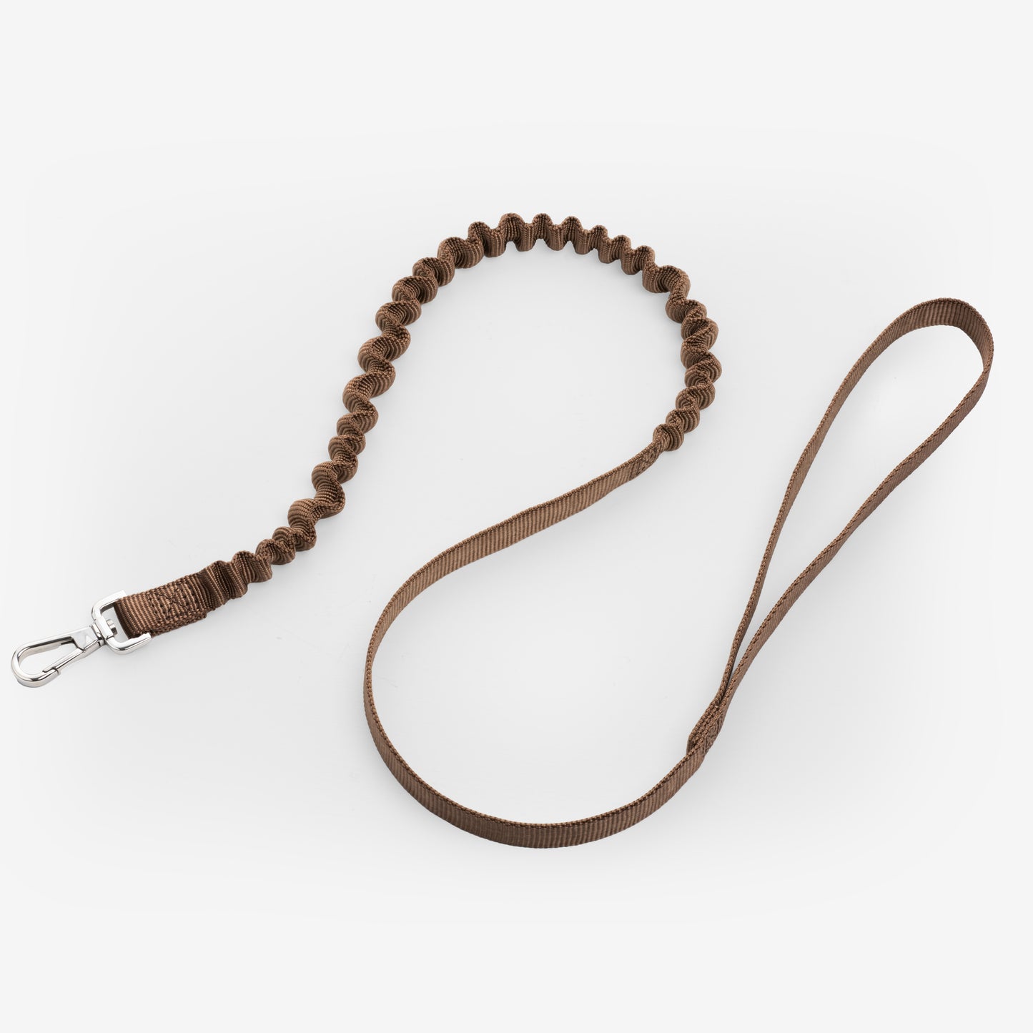 Nylon Bungee Dog Leash | Chocolate