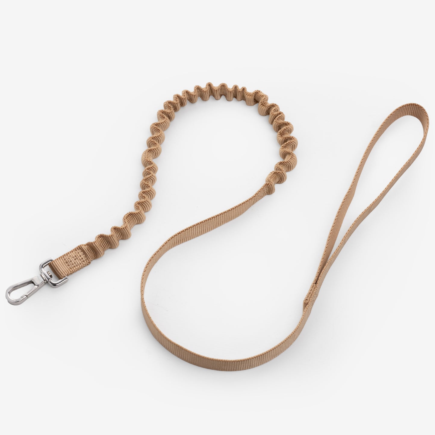 Nylon Bungee Dog Leash | Latte